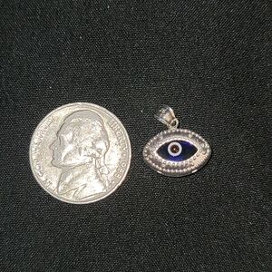 Sterling Silver Evil Eye Pendant